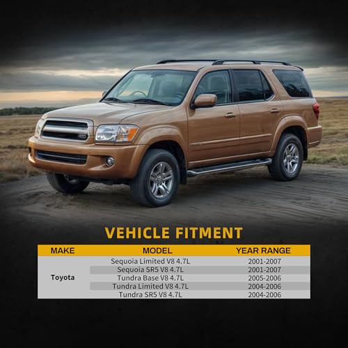 Image of DWVO Radiator Compatible with 2001 2002 2003 2004-2007 Sequoia 2004 2005 2006 Tundra 4.7L V8 CU2376