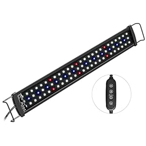 NICREW SlimLED Aquarium Light, Full Spectrum Aquarium Light for Planted and Freshwater Tanks, Fish Tank Light with Wired…