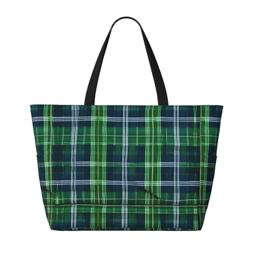 Sac à bandoulière imperméable pour protéger vos affaires du tartan écossais bleu - 2