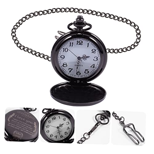 KESYOO 3 Pecas relógio de bolso relógio de quartzo marido bolso masculino bolso de liga pingente de