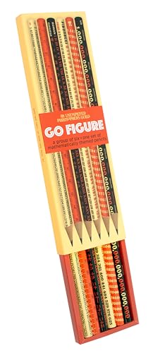 Set de 6 lápices temáticos de matemáticas miniatura 1