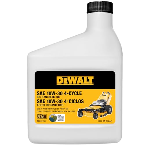 DEWALT Biosynthetic SAE 10W-30 Oil