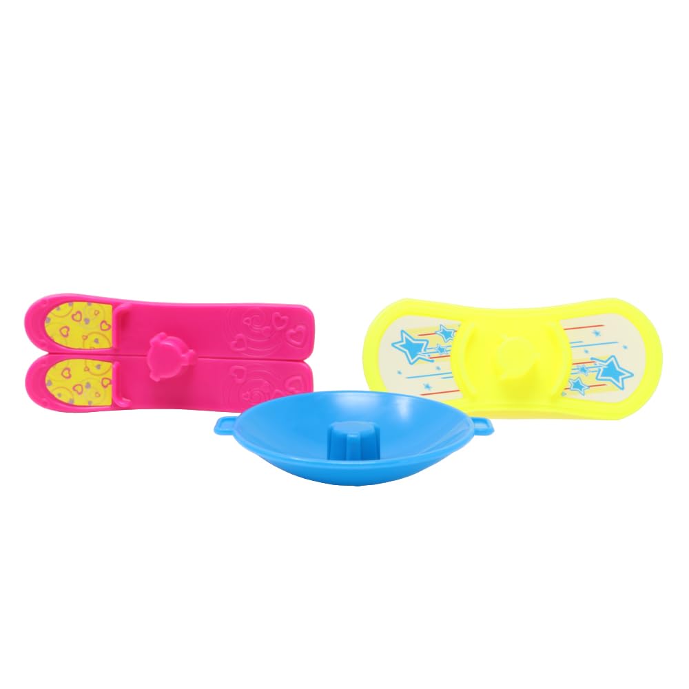 Fisher-Price Ersatzteile für Sammlerstück Little People Family Fun Winter Schnee Urlaub Weihnachten Spielset DGF96 - Ersatz Snowboard, Ski und Schlitten