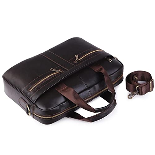 JSEIAJB Briefcase Male Layer Cowhide Crossbody Bag Large Capacity Business Travel Handbag Multifunctional3
