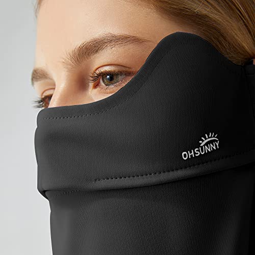 OHRAIN polaina de pescoço, lenço de rosto, proteção solar, balaclava, bandanas de pano com presilhas
