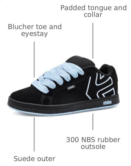 Image of Etnies Fader - Classic Skate Heritage Style with on-Trend Puffy Look, Reinforced Cupsole, Cushioned Fit, Everyday Sneakers
