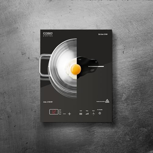 Plaque de cuisson à induction mobile CASO S-Line 2100W en vitrocéramique - 3