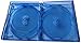 New 1 Viva Elite Hold 6 Discs Blu-ray Replacement Case 15mm (6 Tray) Blue Transparent