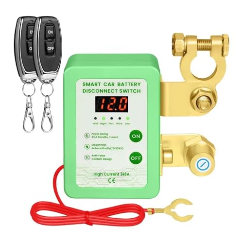Interrupteur d'arrêt de batterie contre la décharge auto 12V 240A LED - 6