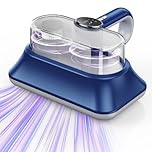 Mattress Vacuum Cleaner, Powerful Vibration Handheld Vacuum Cleaner with UV-C Light and LED Display, HEPA Filter, Handheld Hoover Cordless for Bed, Carpet, Sofa, Crib, Pillows