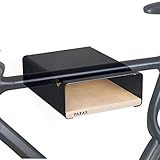 PARAX Fahrrad Wandhalterung S-Rack Fahrradhalter Aluminium Holz – Fahrrad Halterung für Rennrad Gravel Bike Tourenrad – Fahrradständer Wand Indoor Aufbewahrung für Garage Wohnzimmer