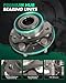 SCITOO 513288 Wheel Hub Assembly Fit 2014-2017 for Chevy Impala for Chevy Equinox for Chevrolet for Malibu for Cadillac CTS for Buick Allure 5 Lugs w/ABS Front Hub Bearing Set 2 Packs