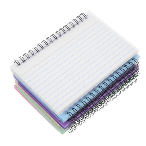 Pages détachables et reliure spirale sur ce lot de 7 blocs-notes compacts de bureau