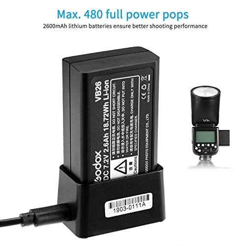 Image of Godox V1-C V1 Li-on TTL On-Camera Round Flash Speedlight Compatible with Canon