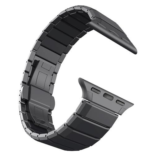 Bracelet acier Apple Watch noir pour passer du bureau aux soirées habillées