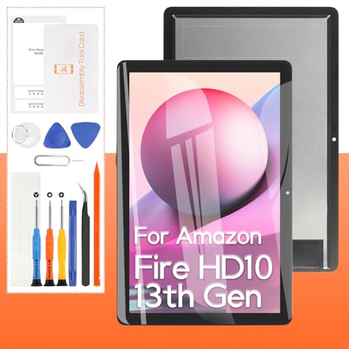 THIRDPOLE (OEM) Screen Replacement For Amazon Fire HD 10 13th Gen 2023 TG425K 10.1“ LCD Display Touch Screen Digitizer Full Assembly,with Tools
