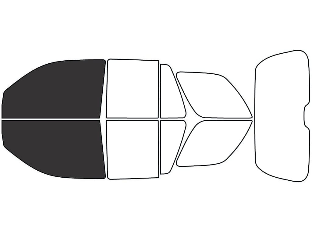 Rvinyl Window Tint Kit Compatible with Chevrolet Trailblazer 2002-2009 - Front Precut Kit - 20%