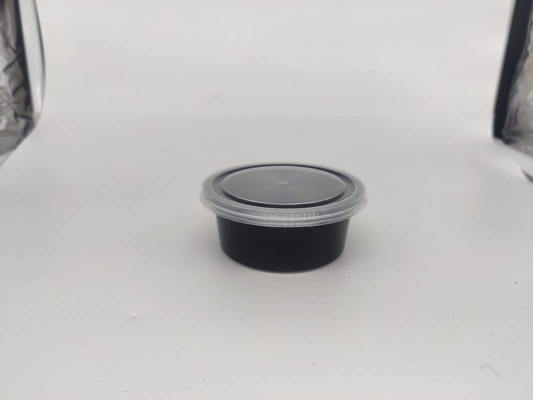 Black Reusable Jars - 50 Pack 100ml -2