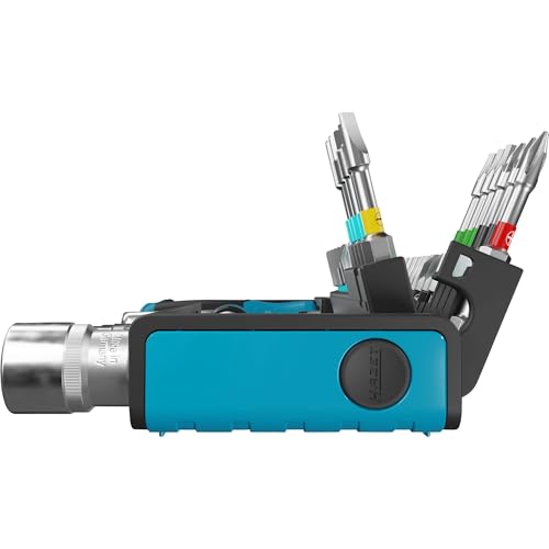 Image of HAZET Smartholder Tool Holder 2300SH-1 I 39-Piece Tool Bit Set, Drive: Hexagon 6.3 (1 /4 Inch), Square 6.0.12 in (1 /4 Inch) I Practical Tool Set Extremely Handy and Compact
