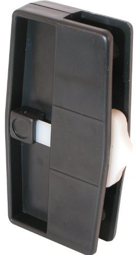 Prime-Line A 109 Black Plastic, Sliding Screen Door Latch (Single Pack)