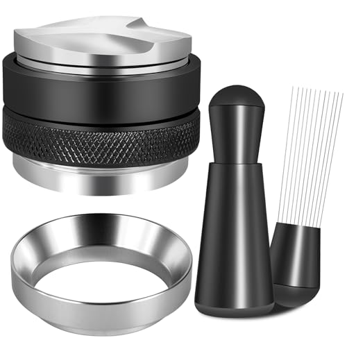 Reoszeank 54mm Espresso Accessories Kit, Coffee Distributor and Tamper Leveler, WDT Tool and Dosing Funnel Set Fits Breville 54 mm Espresso Machines and Portafilters by Reoszeank - Used condition - US$33.10