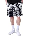  Bedruckte Badeshorts, Motiv Car Racing, Schwarz , L