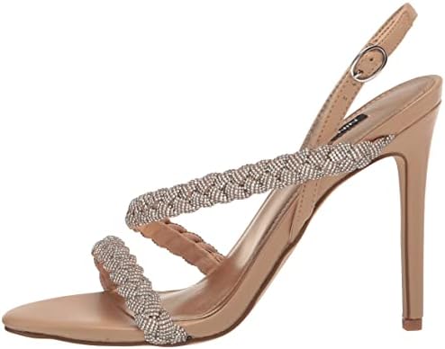 Nine West Women's Tiff Heeled Sandal, Crystal/Warm Blush, 11 | Image 7