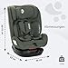 Lorelli Mitwachsender Kindersitz i-Size 40-150cm, Baby Autositz Voyager, Gruppe 0+/1/2/3, Autokindersitz ab Geburt bis 12 Jahre, 0-36 kg, Auto Babysitz ab Geburt, 5-Punkt-Gurt, Grün