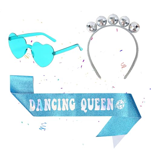 Wylario Accessori gotici per addio al nubilato – 3 pezzi fascia Bride to Be, diadema da sposa con velo, collana girocollo in pizzo, nero per addio al nubilato, addio al nubilato, Blu