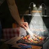 KOSIN Barbecue Grill Light Magnetic Base Super-Bright LED BBQ Lights-360 Degree Flexible Gooseneck, Gifts for Men Dad Boyfriend, Traeger Pit Boss Smoker Grill Accessories, Batteries Included-Pack of 2