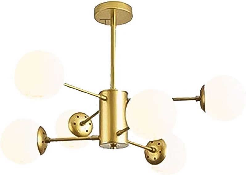 Vintage d Metal Modern 6-Lights During LightOpaline Glass Shade Ceiling Light for Kitchen Island Dining Room Sink-den 8 Head (d 6 Head)