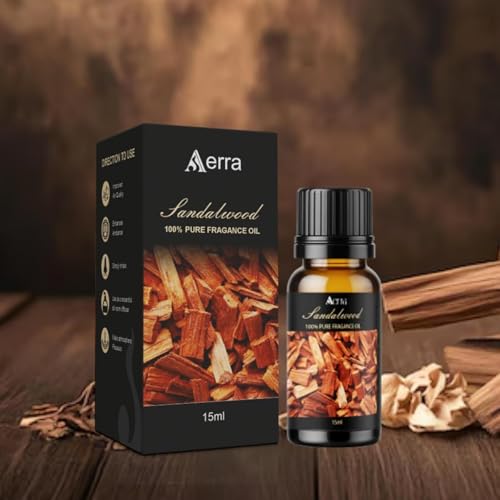 Image of Aerra Sandalwood Fragrance Oil 15ml | Long-Lasting | Soaps & Diffuser |