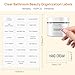 HVSWLY 192 PCS Waterproof Labels for Travel Size Bottles, Clear Bathroom & Beauty Organization Labels, Refillable Bottle Stickers (1.6