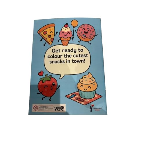 Image of Curious Minds Books Yummy and Cute Kawaii Food Coloring Book for Kids and Teens with Fun Snacks, Desserts, and Sweet Treats
