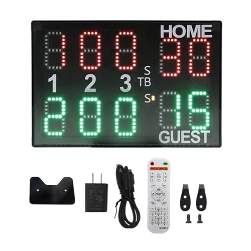 Marcador digital para baloncesto con control remoto miniatura 4