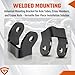 Heavy Duty Shock Brackets for Off-Road Trailers, Thick Weld-On Shock Mounts, Curved Black(1 Pair)