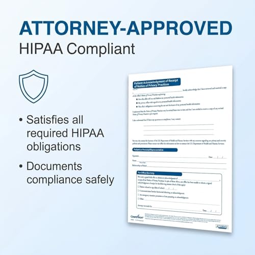 Aviso de privacidad HIPAA ComplyRight de 200 formularios para control de pacientes 2