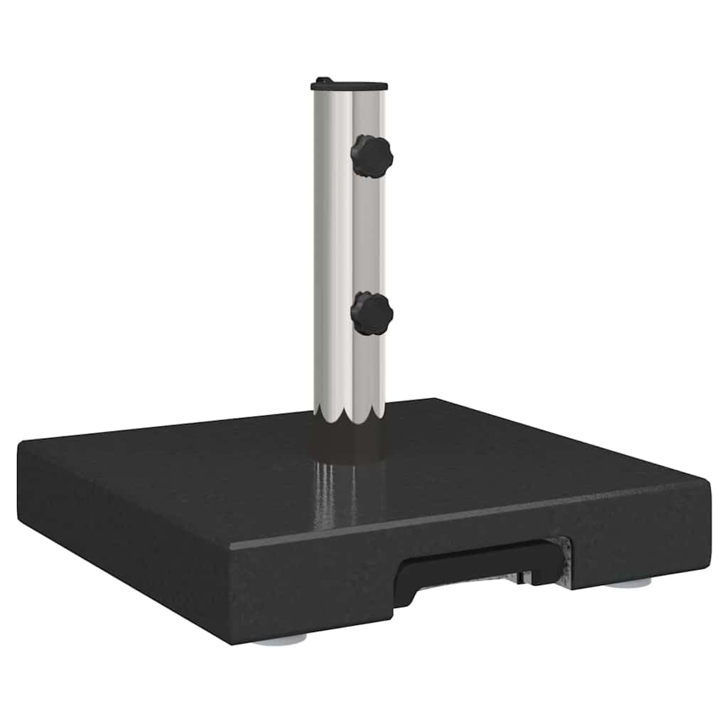 Questo Supporto per ombrellone in Granito Nero, 41 x 37 cm con Ruote, Base Robusta per ombrellone da Giardino, Patio e Balcone, Resistente alle intemperie.