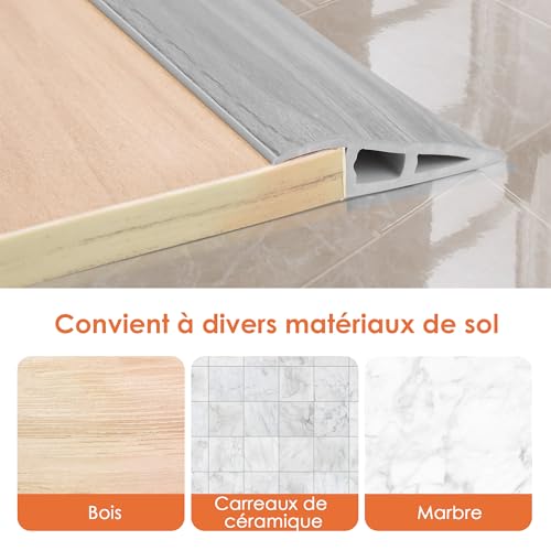 Bandes de transition sol pour compenser les dénivelés de portes de 7-10mm