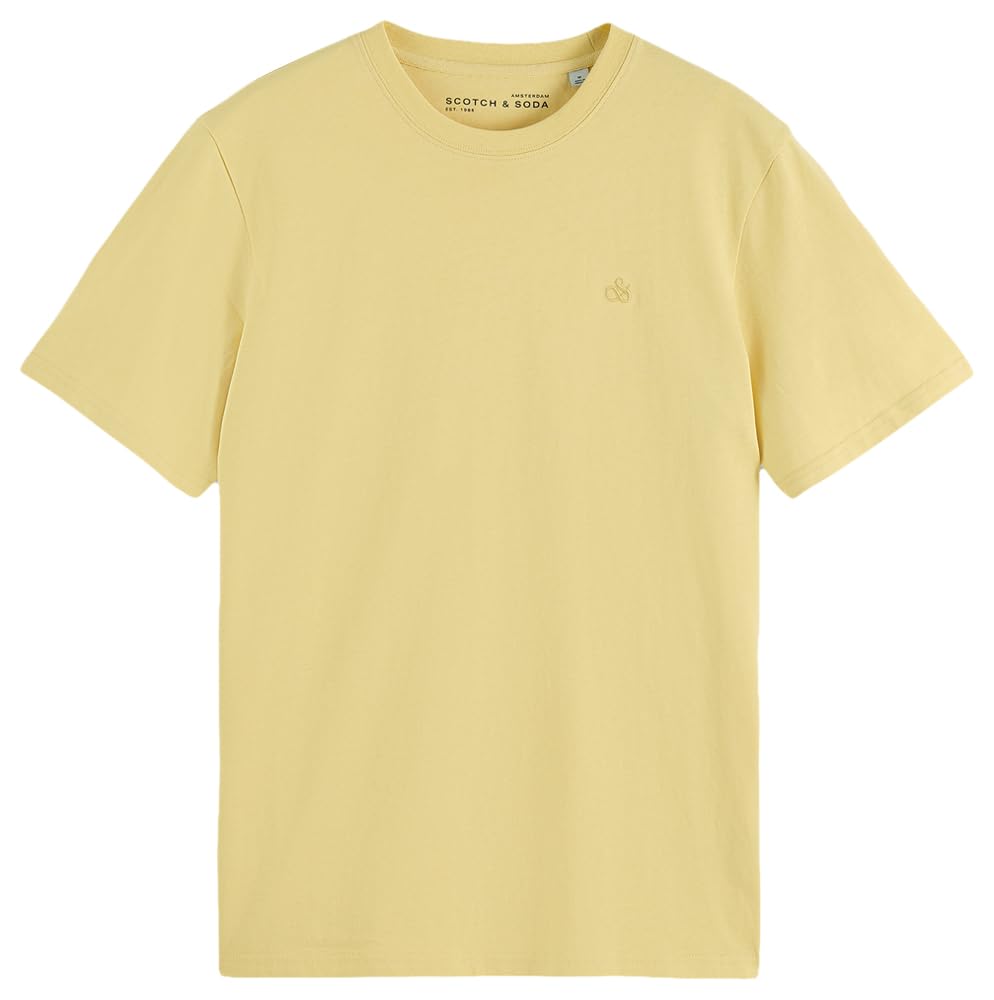 Scotch & Soda Men's Raffia 720 Chest Artwork T-Shirt
