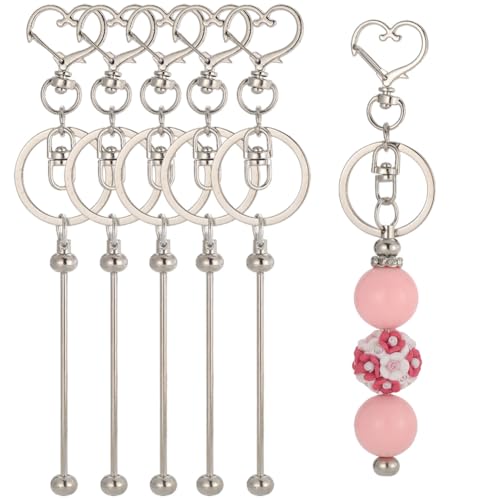 Porte-clés en vrac cœur SUNNYCLUE pour fabriquer facilement vos bijoux sans outils complexes