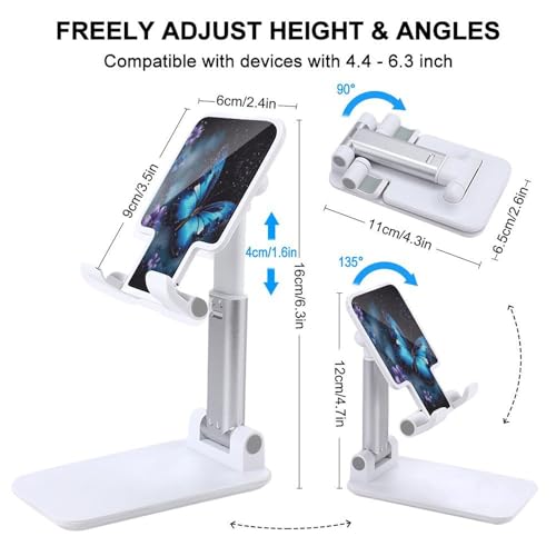 Support de téléphone portable pliable universel réglable bleu - 2