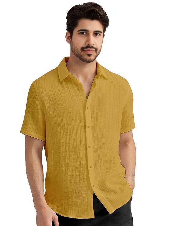 Image of Men's Regular Fit Short Sleeve Casual Shirt