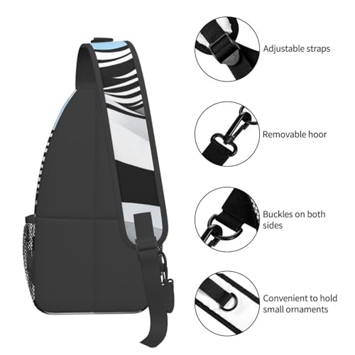 Morrales Cruzados Sling tipo Crossbody Negro miniatura 5