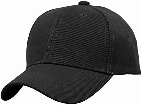 TopHeadwear Blank Kids Youth Baseball Adjustable Hook and Loop Closure Hat Black