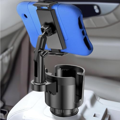 Porte-gobelet 2 en 1 et support de téléphone rotatif pour voiture - 5