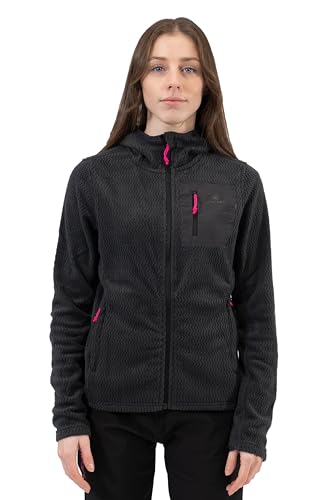 Veste polaire sportive femme avec col montant isolant aux finitions soignées