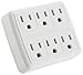 Prime PB001011 6 Outlet Power Tap, White