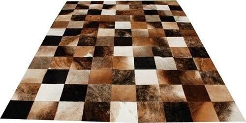 Tapis de Peau de Vache Patchwork. Diseno Exclusif. Cod 355 (150 cm x 210 cm)