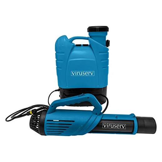 Viruserv Electrostatic Backpack Sprayer for Disinfectant Cleaning Solutions - Sanitizes Your Warehouse, Office, Restaurant, Gym, Venue - 4.2 Gallon Tank, Cordless, Rechargeable Battery Included